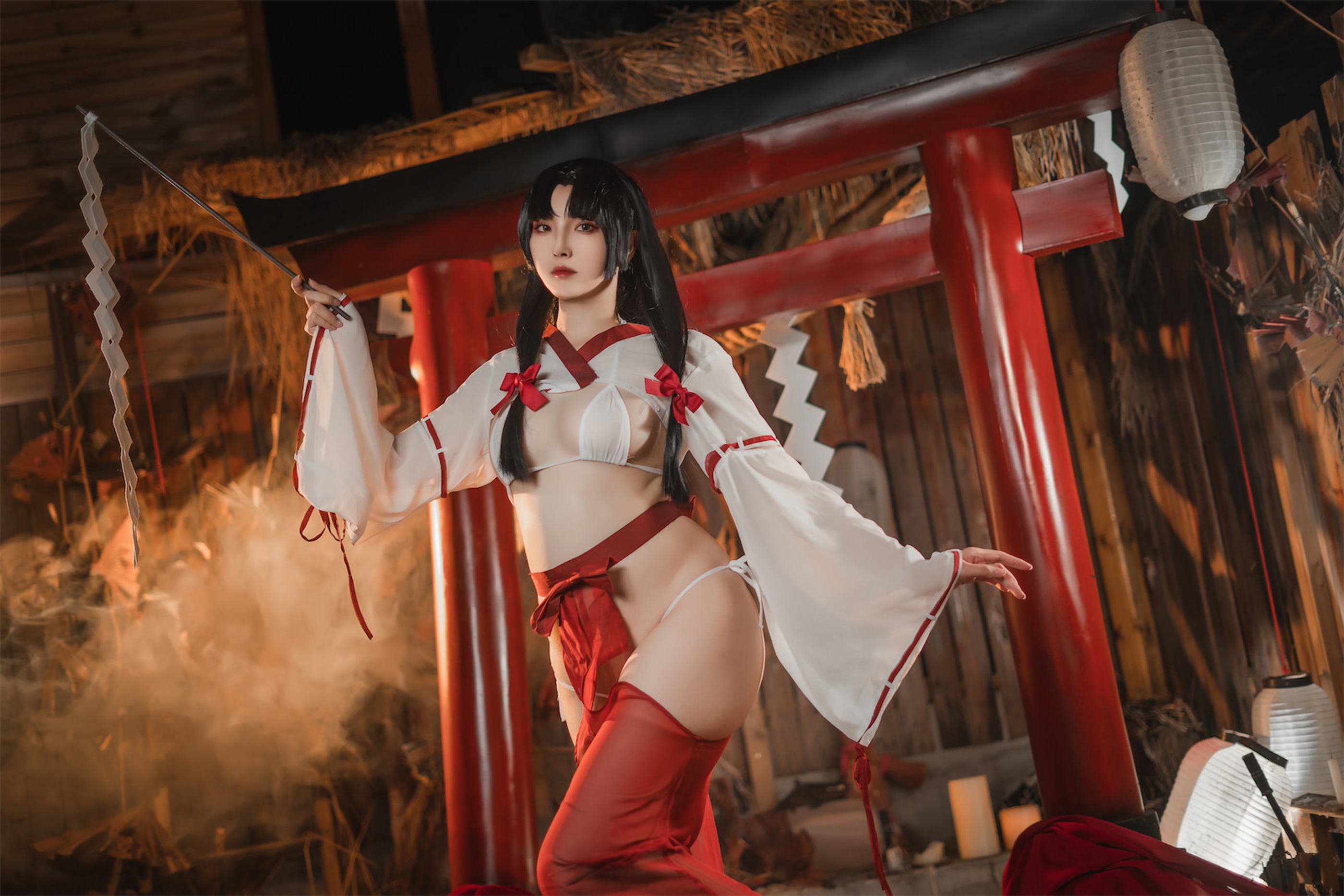 图片[1]-Natsuko夏夏子 – NO.018  祈愿巫女[54P]-XikXak